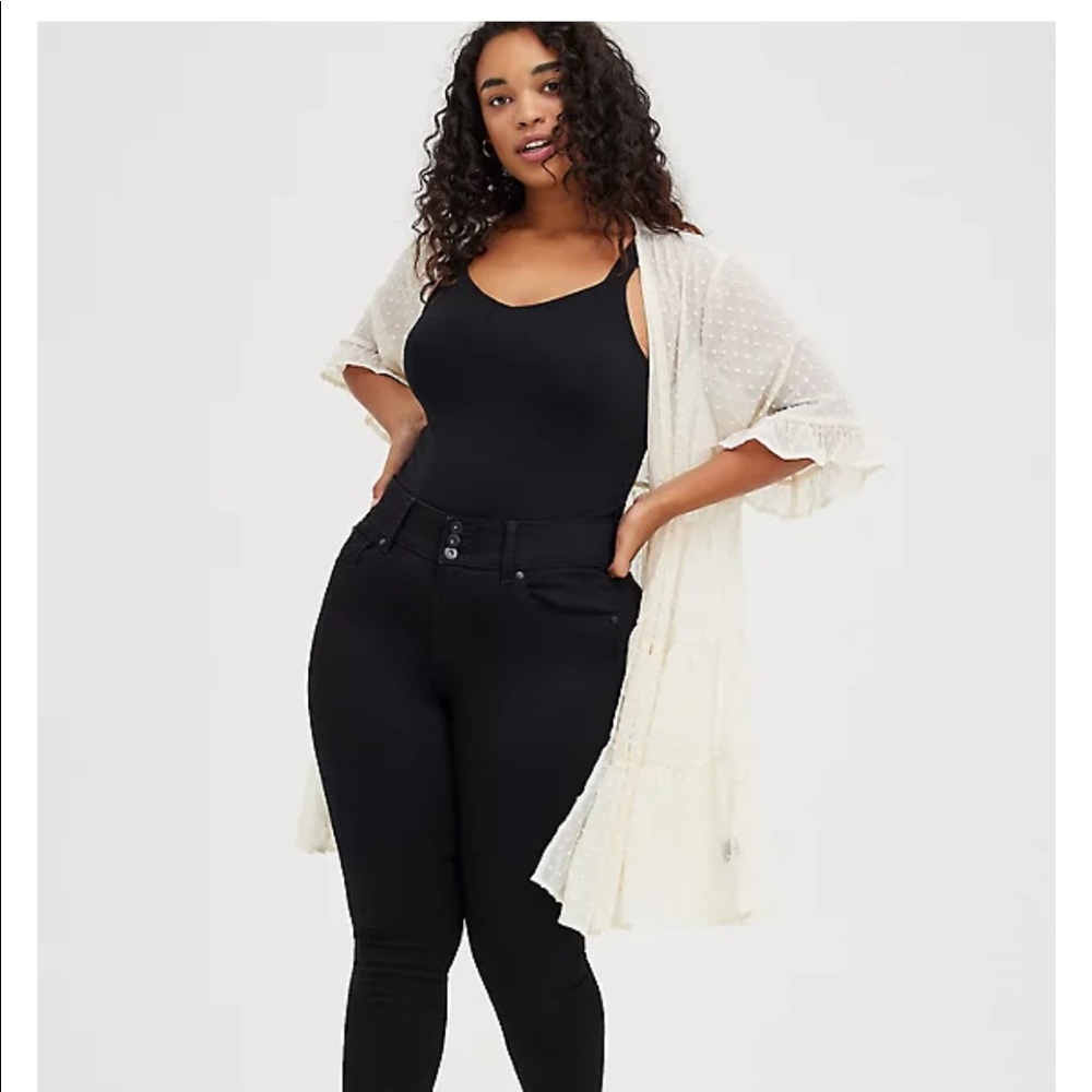 NWT TORRID Tiered Ruffle Kimono 👘 - Picture 5 of 5